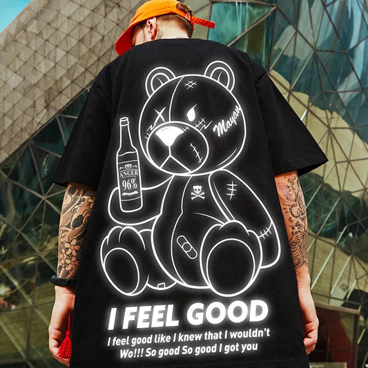 Beer Bear Oversized T-Shirts
