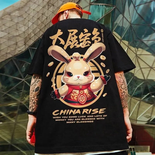 Rise Rabbit Loose Oversized T-Shirt