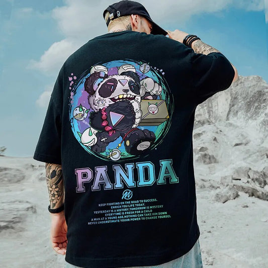 Funny Panda Oversized T-Shirts